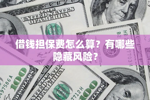 武汉借钱担保费怎么算？有哪些隐藏风险？
