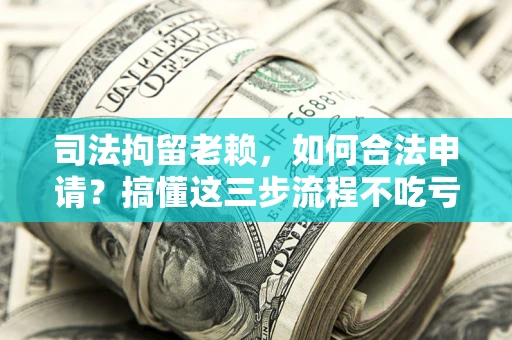 武汉司法拘留老赖，如何合法申请？搞懂这三步流程不吃亏！