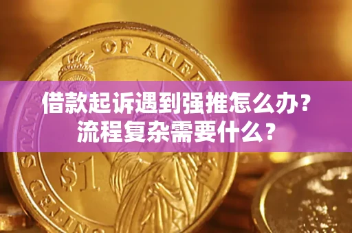 武汉借款起诉遇到强推怎么办？流程复杂需要什么？