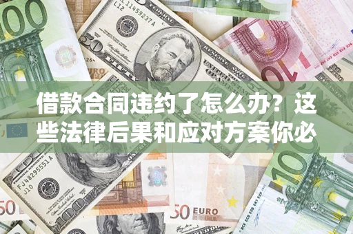 武汉借款合同违约了怎么办？这些法律后果和应对方案你必须知道