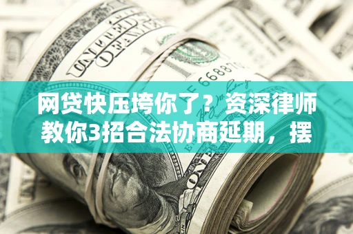 武汉网贷快压垮你了？资深律师教你3招合法协商延期，摆脱暴力催收！