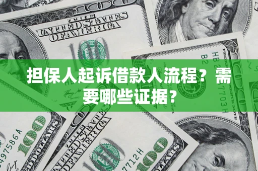 武汉担保人起诉借款人流程?需要哪些证据? 武汉担保人起诉借款人流程?需要哪些证据?