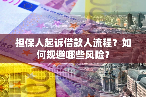 武汉担保人起诉借款人流程？如何规避哪些风险？