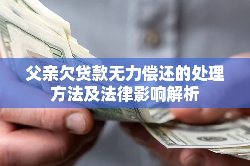 武汉父亲欠贷款无力偿还的处理方法及法律影响解析