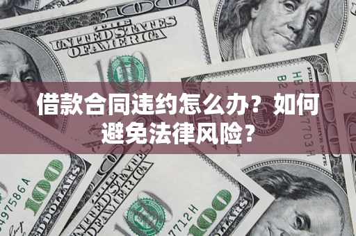 武汉借款合同违约怎么办？如何避免法律风险？