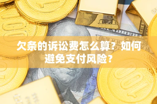 武汉欠条的诉讼费怎么算？如何避免支付风险？