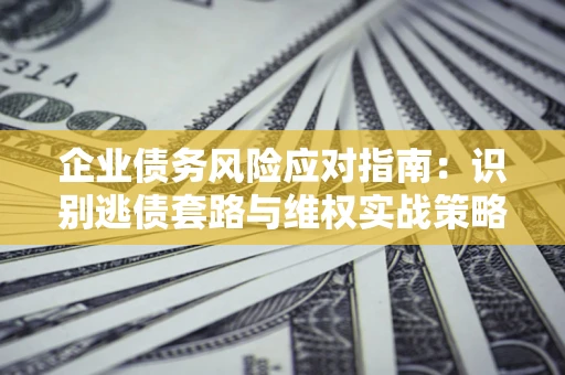武汉企业债务风险应对指南：识别逃债套路与维权实战策略