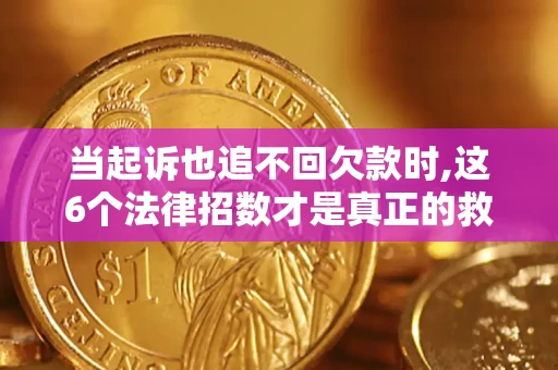 武汉当起诉也追不回欠款时,这6个法律招数才是真正的救命稻草